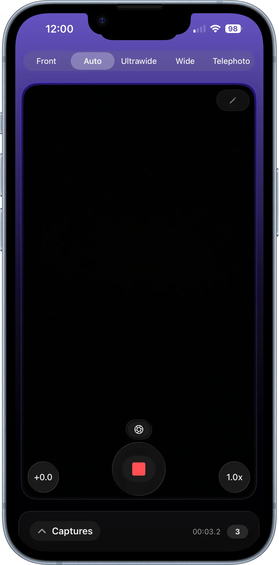 Recording screen